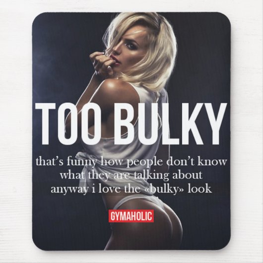 Motivationales Fitness Gym Mousepad (Vorne)