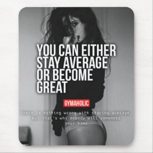 Motivationales Fitness Gym Mousepad
