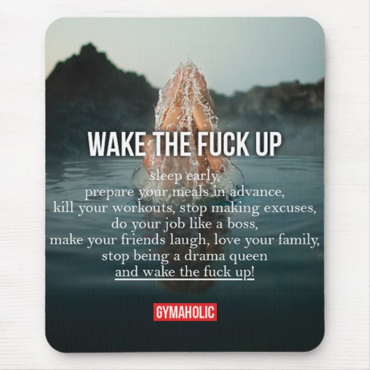 Motivationales Fitness Gym Mousepad (Vorne)