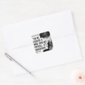 Motivationales Fitness Gym Quadratischer Aufkleber (Umschlag)