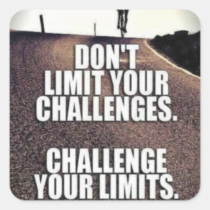 Motivationales Fitness Gym Quadratischer Aufkleber