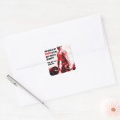 Motivationales Fitness Gym Quadratischer Aufkleber (Umschlag)