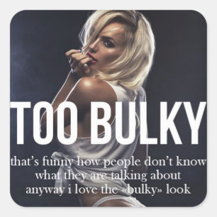 Motivationales Fitness Gym Quadratischer Aufkleber