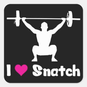 Motivationales Fitness Gym Quadratischer Aufkleber