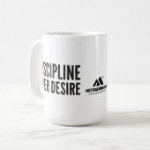 MOTIVATIONALISM© DISCIPLINE_Mok Kaffeetasse (Vorderseite Links)