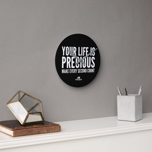 MOTIVATIONALISM© PRECIOUS_ RUNDE WANDUHR (Büro)