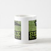 Motivationelles Relax Cat Me Time Fun Design Kaffeetasse (Mittel)
