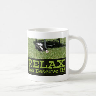 Motivationelles Relax Cat Me Time Fun Design Kaffeetasse