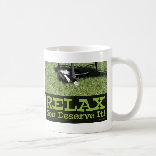 Motivationelles Relax Cat Me Time Fun Design Kaffeetasse (Rechts)