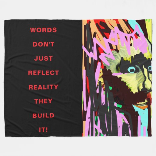 MOTIVATIONEN Fleece Blanket (Vorderseite (Horizontal))