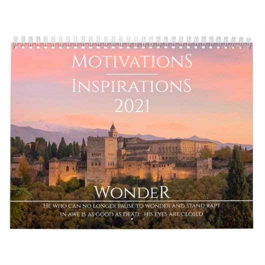 Motivationen / Inspirationen 2021 Kalender (Titelbild)