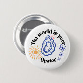 Motivations-Auster-Knopf-Anstecker Button (Vorne & Hinten)