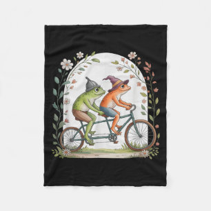 Motivations-Fahrrad-Frosch-Tandemfahren Fleecedecke