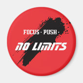 Motivations-Fitness Rot Magnet (Vorne)
