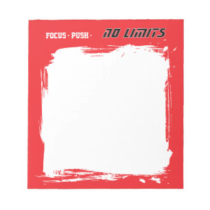 Motivations-Fitness Rot Notizblock