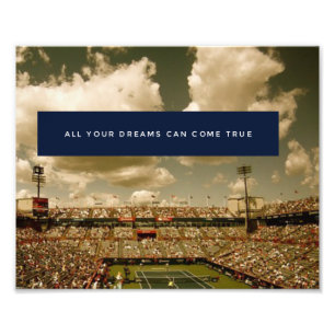 Motivations-inspirierend Erfolgs-Tennis-Plakat Fotodruck
