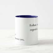Motivations-Kaffeetasse – Scheitern ist vorübergeh Tasse (Zentrum)