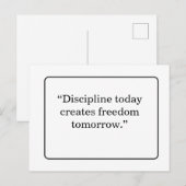 Motivations-Postkarte Postkarte (Vorne/Hinten)