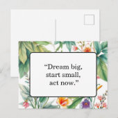 Motivations-Postkarte Postkarte (Vorne/Hinten)