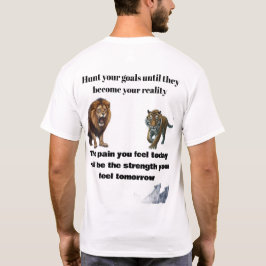 Motivations-Raubtier-Kunst T-Shirt