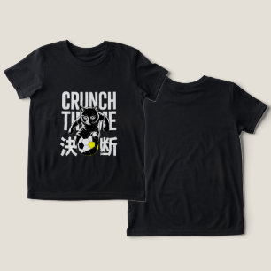 Motivations-T-Shirt für Sportler: Fußball-Katze in Tri-Blend Shirt
