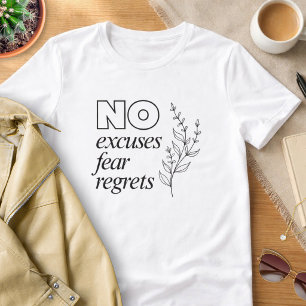 Motivations-T-Shirt ohne Ausreden Tri-Blend Shirt
