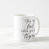 Motivations-Tasse Kaffeetasse (VorderseiteRechts)