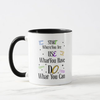Motivations-Tassen-Zitat – Inspirierende Kaffeetas Tasse