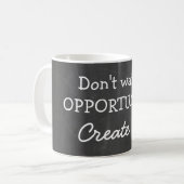 Motivationsangebot auf der Tafel Kaffeetasse (Vorderseite Links)