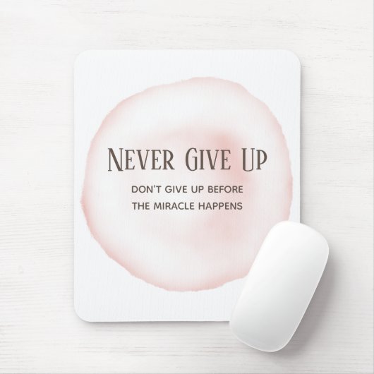 Motivationsangebot für Aquarellpinken Mousepad (Mit Mouse)