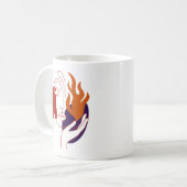 Motivationsangebot für Fierce Woman Inner Fire Stä Kaffeetasse (Vorderseite Links)