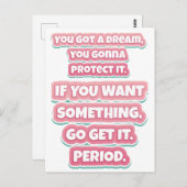 Motivationsangebot Postkarte (Vorne/Hinten)