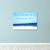 Motivationsangebot zum Ozean Leinwanddruck (Insitu (Holzboden))