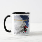 Motivationsansatz für Bergsteiger Tasse (Links)