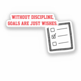 Motivationsaufkleber "Disziplin" Aufkleber