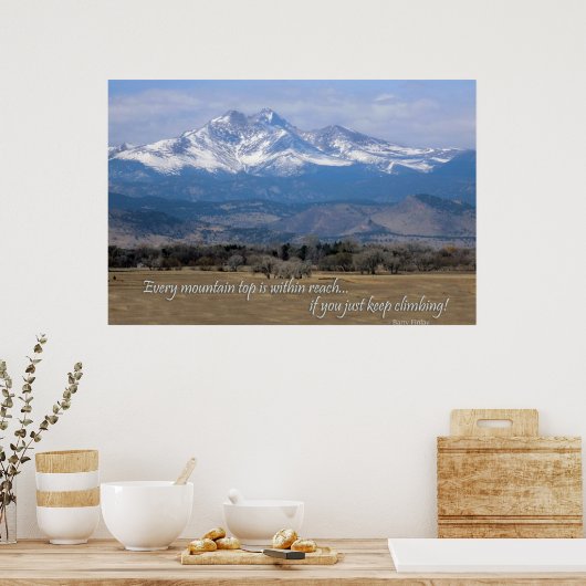 Motivationsberg Poster (Küche)