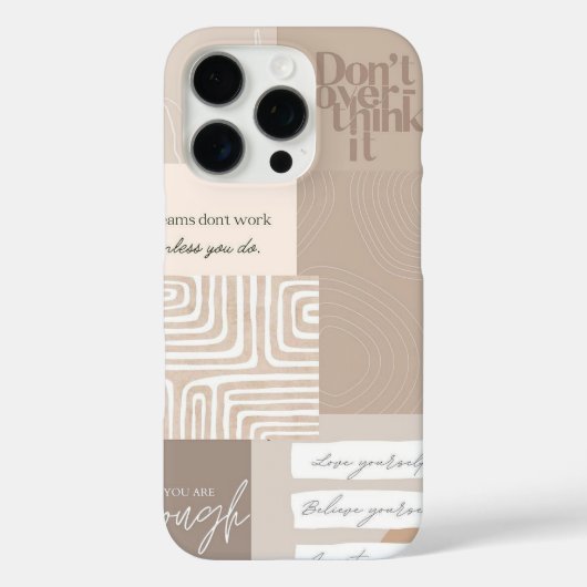 Motivationscollage Case-Mate iPhone Hülle (Rückseite)