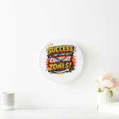 Motivationsdesign Runde Wanduhr (Zuhause)