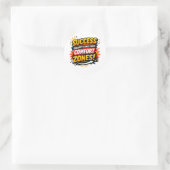 Motivationsdesign Runder Aufkleber (Tasche)