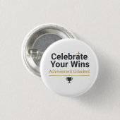 Motivationsgeschenk für den Erfolg Button (Vorne & Hinten)