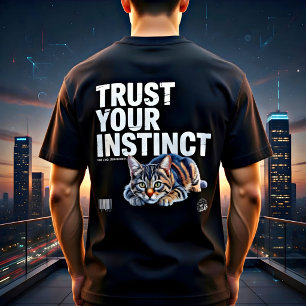 Motivationsgeschenk für Katzenliebhaber: Vertrauen Tri-Blend Shirt