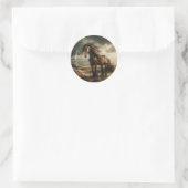 Motivationskleber Runder Aufkleber (Tasche)