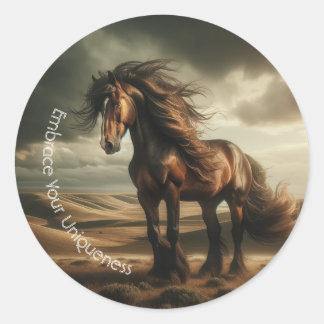 Motivationskleber Runder Aufkleber