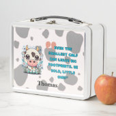 Motivationskuh Metall Brotdose (Beispiel)