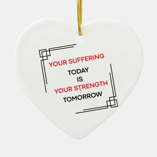 Motivationsorientiertes Design Keramik Ornament (Vorne)
