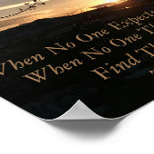 Motivationsplatte Poster (Ecke)