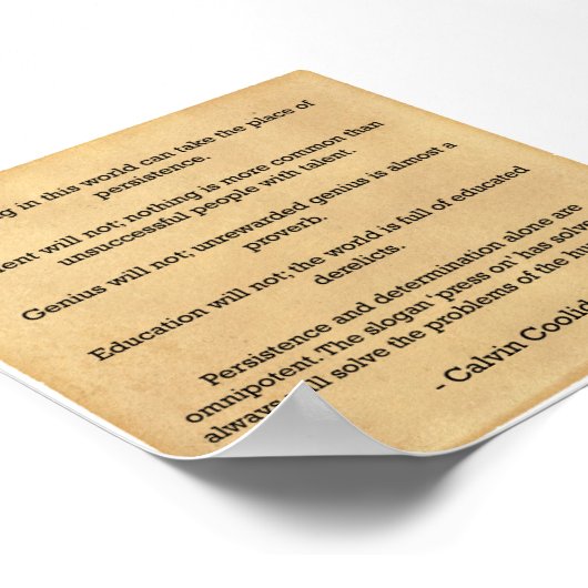 Motivationspopster - PE-Resistenz Poster (Ecke)