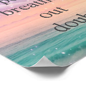 Motivationsposter mit Sternenhimmel Poster (Ecke)