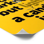 Motivationsposter mit Zitat Poster (Ecke)