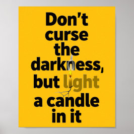 Motivationsposter mit Zitat Poster